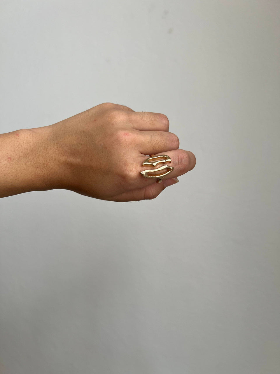 Anel Folheado a Ouro 18K Regulável