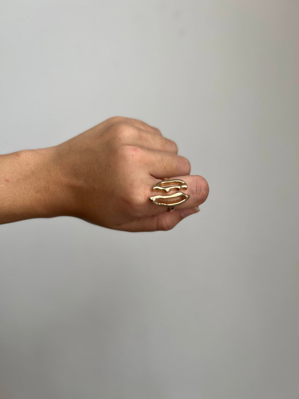 Anel Folheado a Ouro 18K Regulável