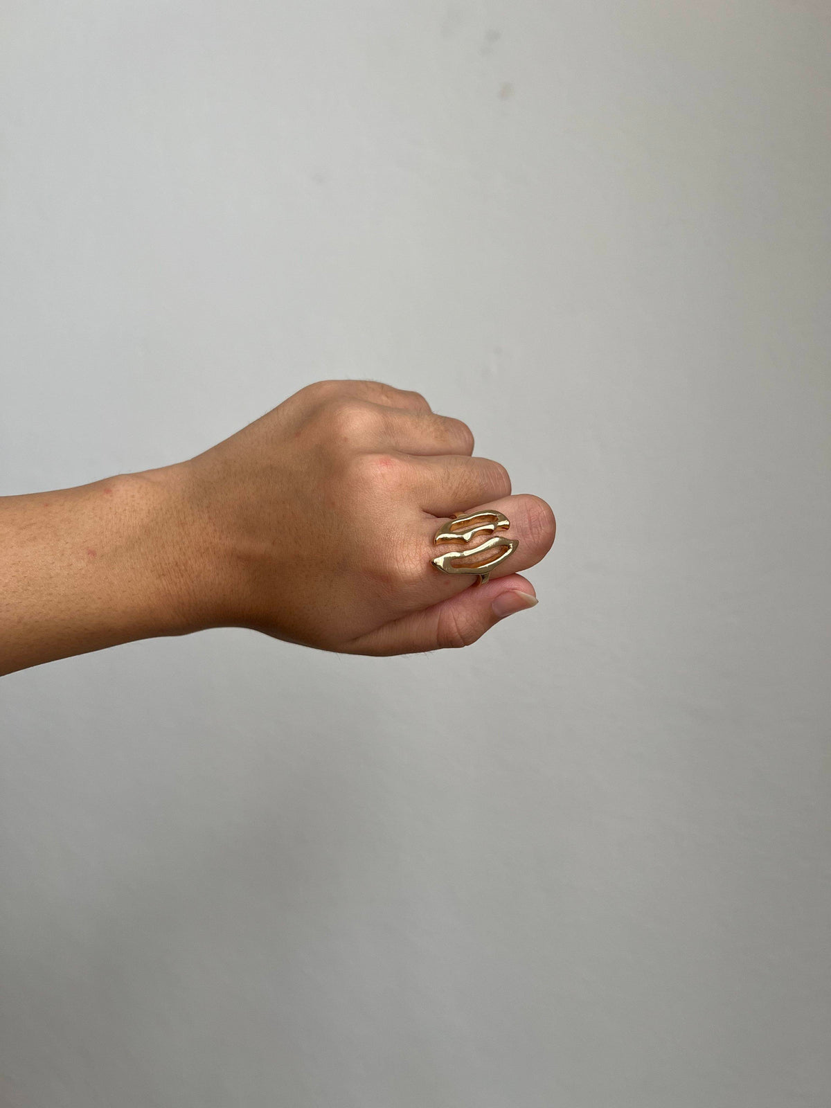 Anel Folheado a Ouro 18K Regulável