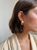 Argola Folheada a Ouro 18K Bold