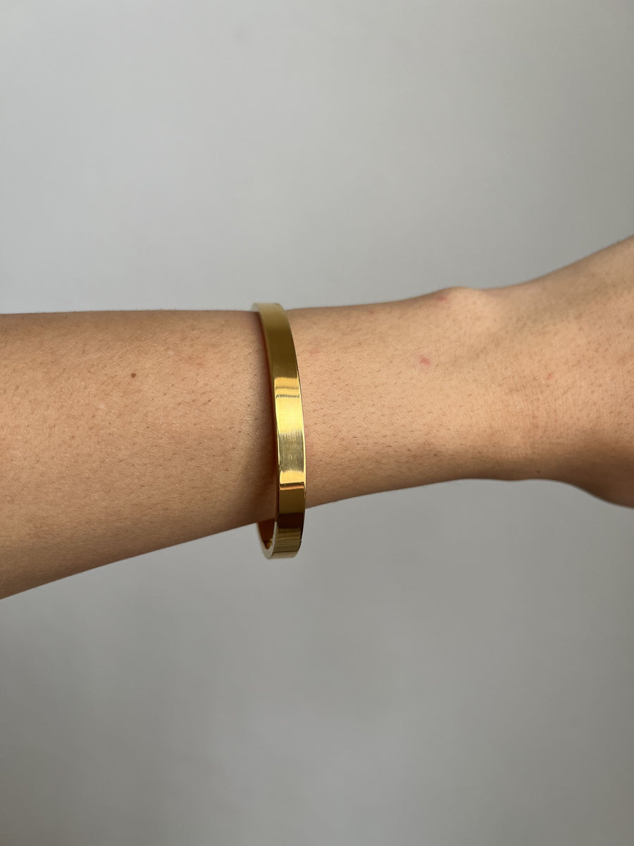 Bracelete Dourado Liso