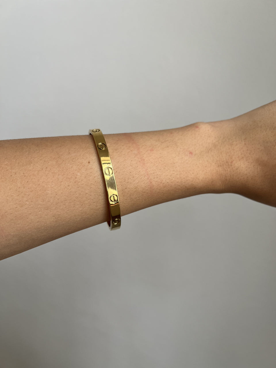 Bracelete Dourado Texturizado
