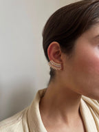 Brinco Ear Cuff Semijoia Zircônia Cristal
