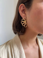 Brinco Folheado a Ouro 18K Liso