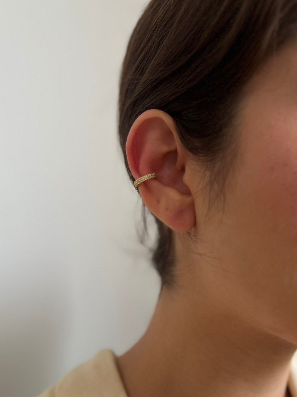 Brincos Luxo Ouro Piercing Fake