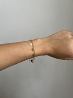 Pulseira Folheada a Ouro 18K Coração