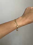 Pulseira Folheada a Ouro 18K Coração